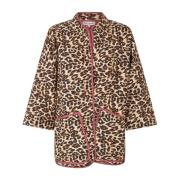 Leopard Print Oversized Jas Lollys Laundry , Brown , Dames