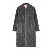 Faux Fur Coat Laura Jas Gustav , Gray , Dames