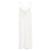 Witte Midi Slip Dress Rotate Birger Christensen , White , Dames