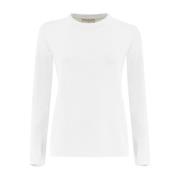 Essentiële Katoenen Jersey Crew Neck Shirt Antonelli Firenze , White ,...