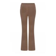 Uitlopende broek met ritssluiting Gustav , Brown , Dames