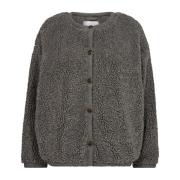 Teddy jas in Mid Grey Co'Couture , Gray , Dames