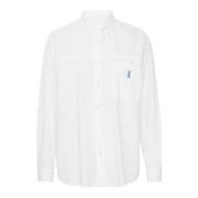 Witte Blouse met Zak Ball , White , Dames