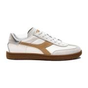 Retro Terrasstijl Sneakers Diadora , White , Dames