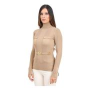 Bruine Coltrui met Logodetails Elisabetta Franchi , Brown , Dames