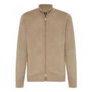 Merino wol volledige rits 7 Gg Boggi Milano , Beige , Heren