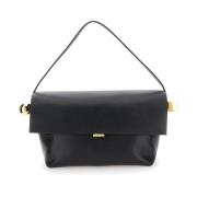 Zwarte leren handtas Jacquemus , Black , Dames