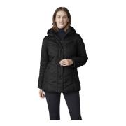 Gewatteerde Winterjas met Afneembare Capuchon Junge , Black , Dames