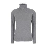 Luxe Grijze Cashmere Coltrui Mauro Grifoni , Gray , Dames