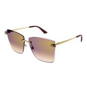 Stijlvolle zonnebril voor chique look Cartier , Yellow , Unisex