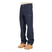 Blauwe Cargo Jeans Madison Double Knee Dickies , Blue , Heren