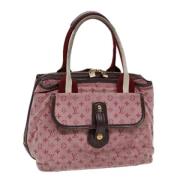 Pre-owned Canvas handbags Louis Vuitton Vintage , Red , Dames