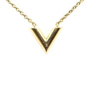 Pre-owned Fabric necklaces Louis Vuitton Vintage , Yellow , Dames