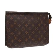 Pre-owned Canvas pouches Louis Vuitton Vintage , Brown , Dames