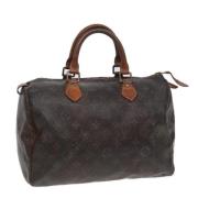 Pre-owned Canvas handbags Louis Vuitton Vintage , Brown , Dames