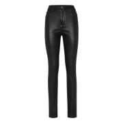 Skinny broek met uniek ontwerp Philipp Plein , Black , Dames