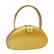 Pre-owned Coated canvas handbags Loewe Pre-owned , Yellow , Dames