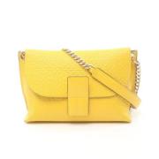 Pre-owned Leather shoulder-bags Loewe Pre-owned , Yellow , Dames