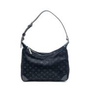 Pre-owned Canvas handbags Louis Vuitton Vintage , Black , Dames