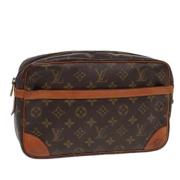 Pre-owned Canvas clutches Louis Vuitton Vintage , Brown , Dames