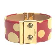 Pre-owned Leather bracelets Louis Vuitton Vintage , Red , Dames