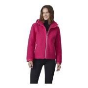 Moderne Pasvorm Roze Winterjas Vrouwen Junge , Pink , Dames