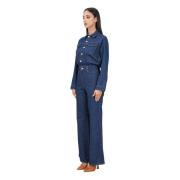 Western Denim Jumpsuit voor Vrouwen Levi's , Blue , Dames