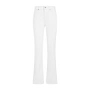 Witte hoge taille katoenen broek Tom Ford , White , Dames