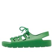 Pre-owned Rubber flats Bottega Veneta Vintage , Green , Dames