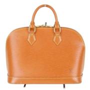 Pre-owned Leather louis-vuitton-bags Louis Vuitton Vintage , Orange , ...