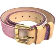 Pre-owned Fabric belts Louis Vuitton Vintage , Purple , Dames