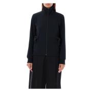 Zwart Gebreide Hoge-hals Ritsjas Comme des Garçons , Black , Dames