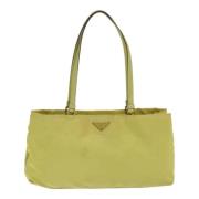 Pre-owned Fabric totes Prada Vintage , Yellow , Dames