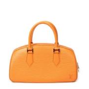 Pre-owned Leather handbags Louis Vuitton Vintage , Orange , Dames