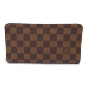 Pre-owned Coated canvas wallets Louis Vuitton Vintage , Brown , Dames