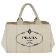 Pre-owned Canvas prada-bags Prada Vintage , Beige , Dames