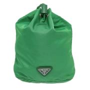 Pre-owned Nylon pouches Prada Vintage , Green , Dames