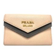 Pre-owned Leather home-office Prada Vintage , Beige , Dames