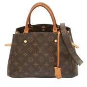 Pre-owned Leather totes Louis Vuitton Vintage , Brown , Dames