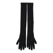 Zwarte handschoenen voor vrouwen Aw24 Dries Van Noten , Black , Dames