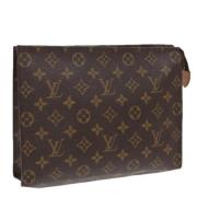 Pre-owned Canvas pouches Louis Vuitton Vintage , Brown , Dames