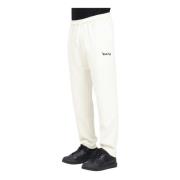 Beige Sportieve Sweatpants met Wijde Pijp Disclaimer , Beige , Heren