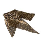 Pre-owned Fabric scarves Louis Vuitton Vintage , Brown , Dames