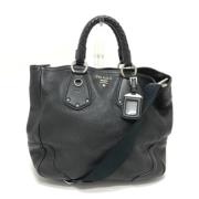 Pre-owned Leather prada-bags Prada Vintage , Black , Dames