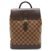 Pre-owned Canvas backpacks Louis Vuitton Vintage , Brown , Dames