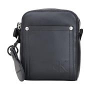 Zwarte Reporter Messenger Tas voor Mannen Calvin Klein , Black , Heren