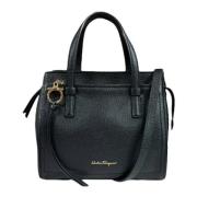 Pre-owned Leather shoulder-bags Salvatore Ferragamo Pre-owned , Black ...