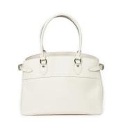 Pre-owned Leather shoulder-bags Louis Vuitton Vintage , White , Dames