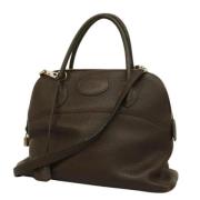 Pre-owned Leather handbags Hermès Vintage , Brown , Dames