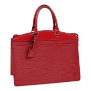 Pre-owned Leather handbags Louis Vuitton Vintage , Red , Dames